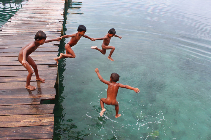 WIOSKA MORSKICH CYGANÓW BAJO.INDONEZJA